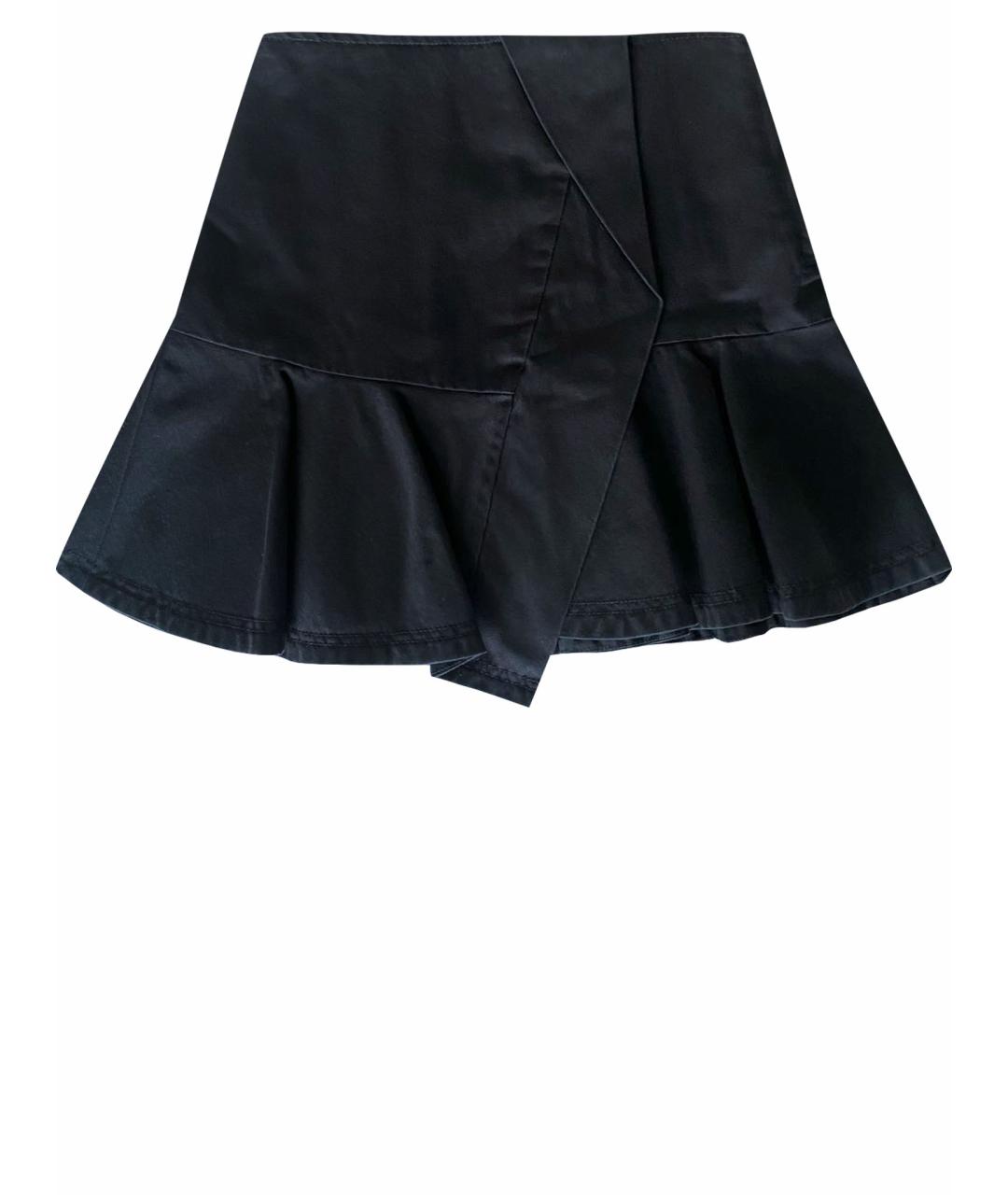 MARC BY MARC JACOBS Темно-синяя хлопковая юбка мини, фото 1