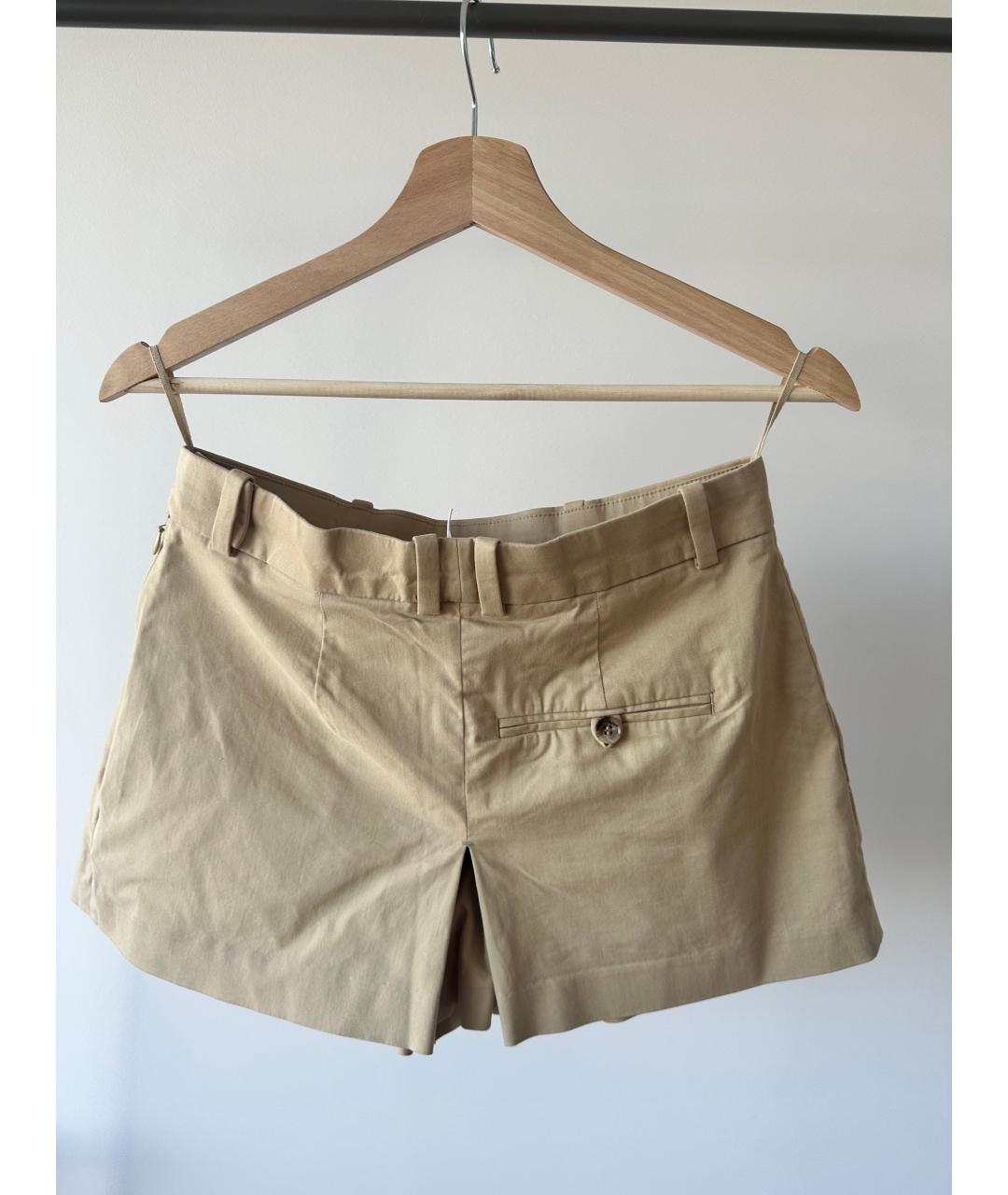 COS Бежевая хлопко-эластановая юбка-шорты, фото 2