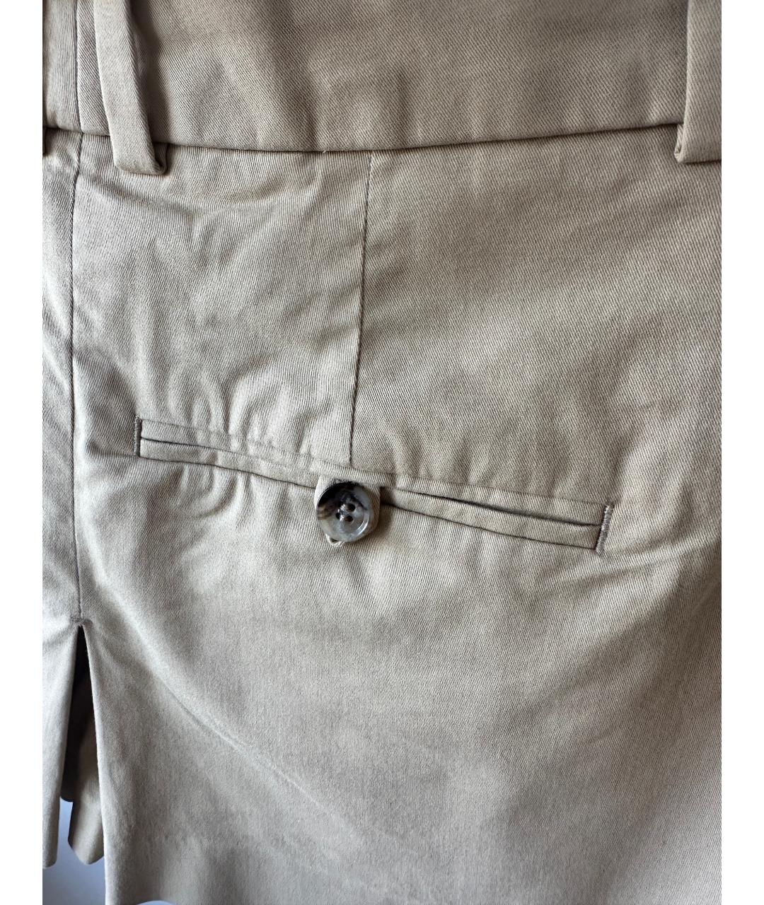 COS Бежевая хлопко-эластановая юбка-шорты, фото 4