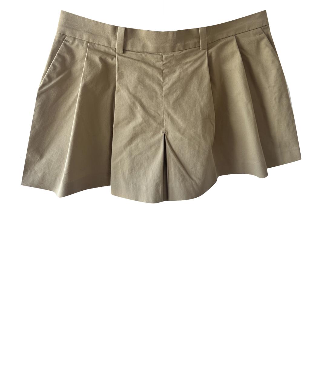 COS Бежевая хлопко-эластановая юбка-шорты, фото 1