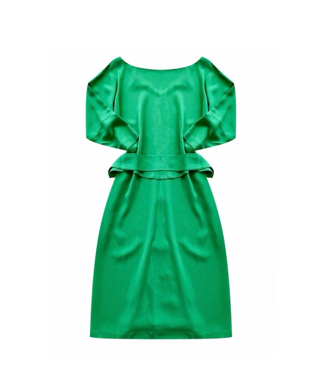 DIANE VON FURSTENBERG Зеленые шелковое повседневное платье, фото 8