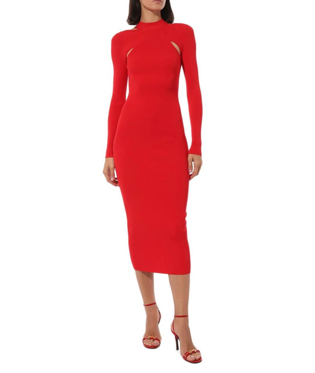 HUGO BOSS Красное коктейльное платье, фото 2