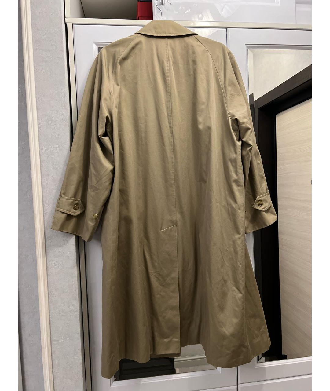 BURBERRY Бежевый хлопковый тренч/плащ, фото 2