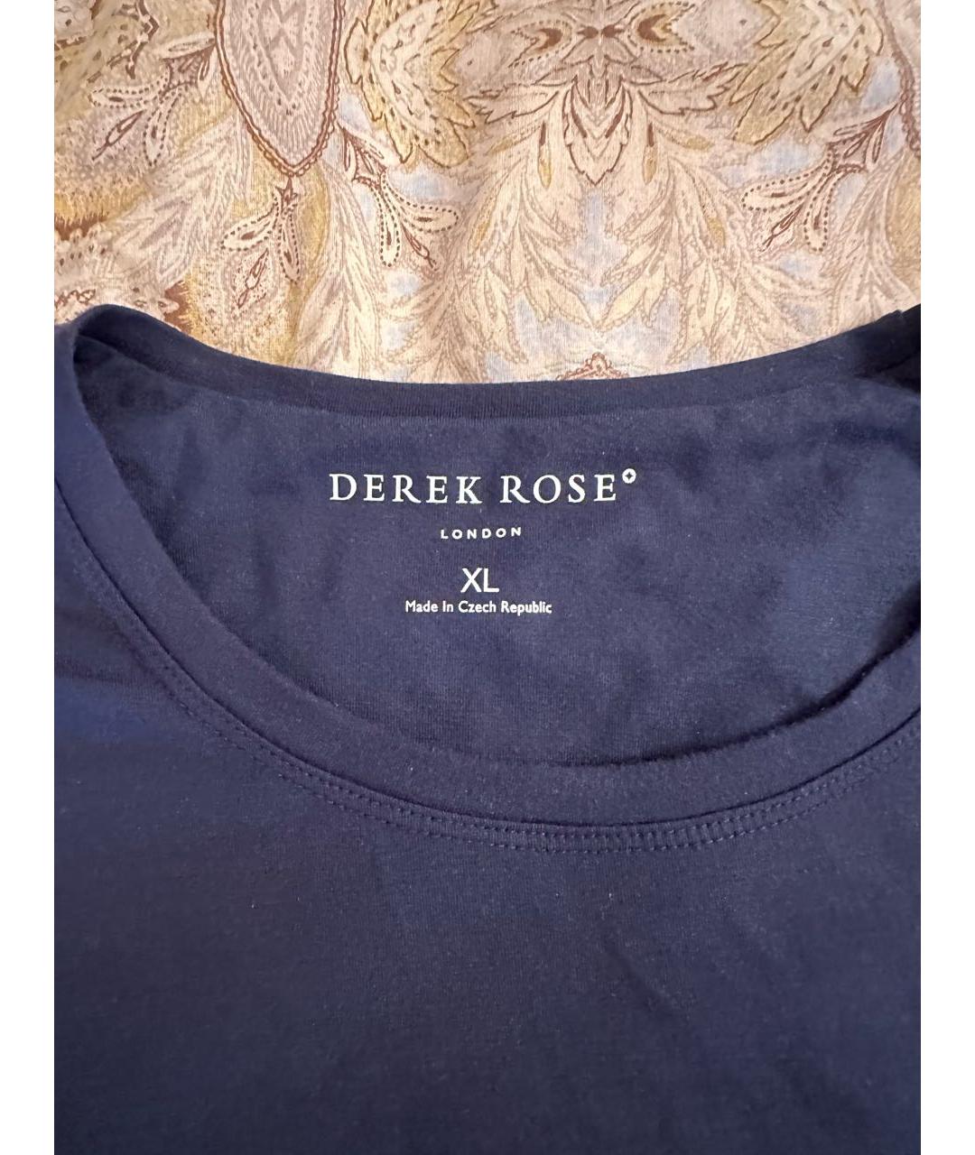 DEREK ROSE Темно-синяя футболка, фото 3