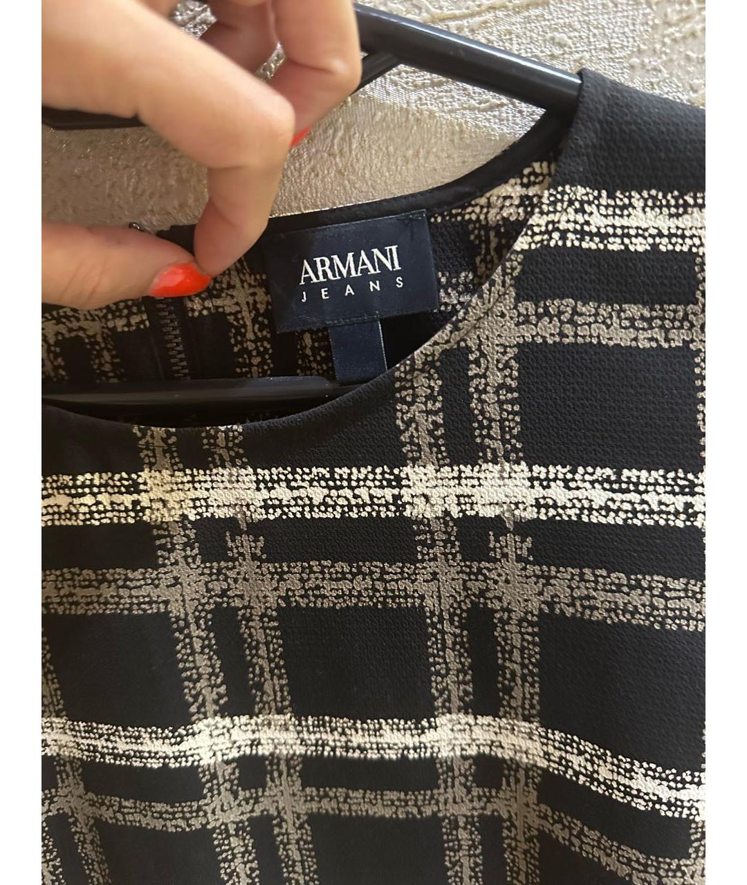 ARMANI JEANS Бежевое полиэстеровое повседневное платье, фото 3