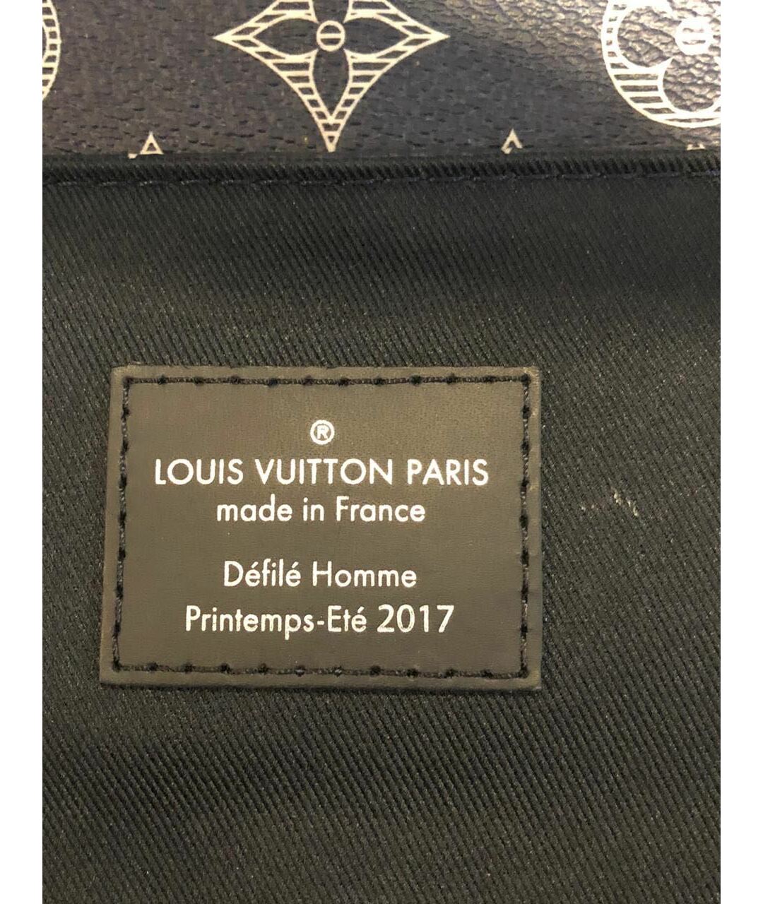 LOUIS VUITTON PRE-OWNED Темно-синий кожаный рюкзак, фото 8
