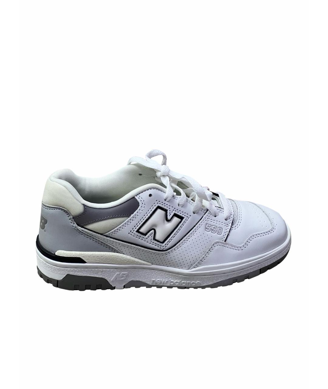 NEW BALANCE Белые кожаные кроссовки, фото 1