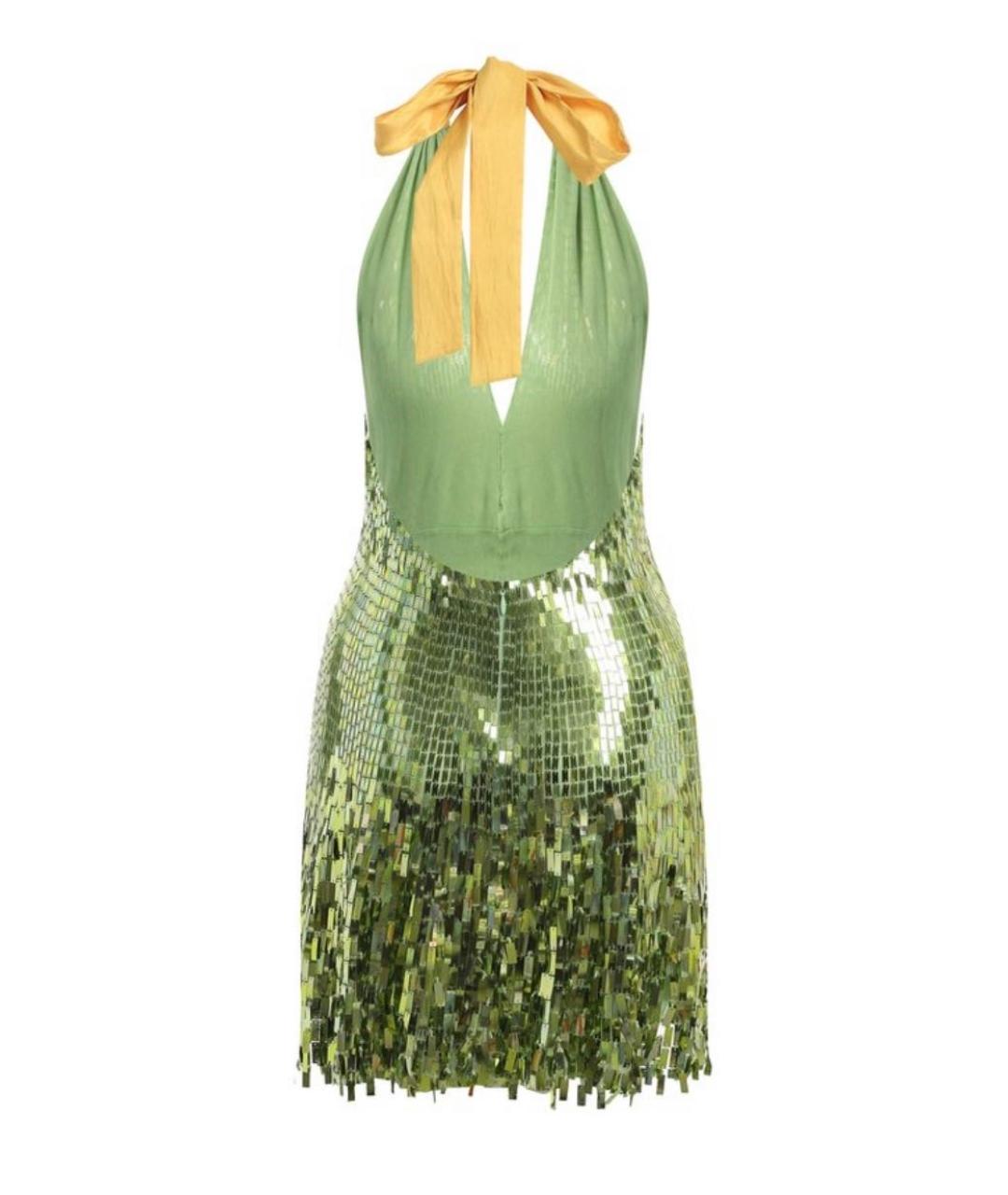 JENNY PACKHAM Зеленые полиэстеровое вечернее платье, фото 2