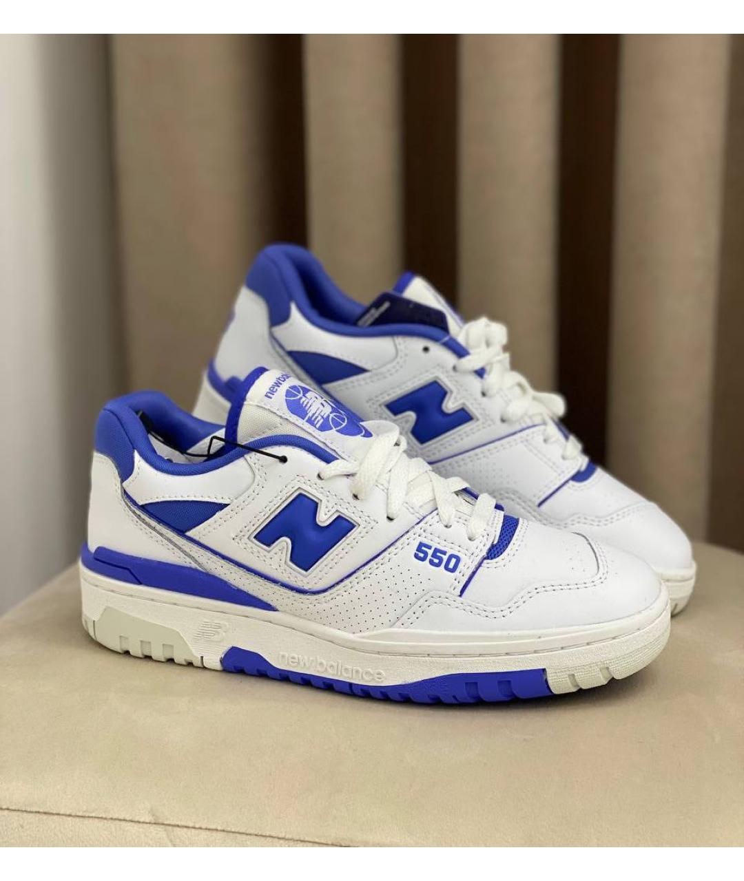 NEW BALANCE Белые кожаные кроссовки, фото 3