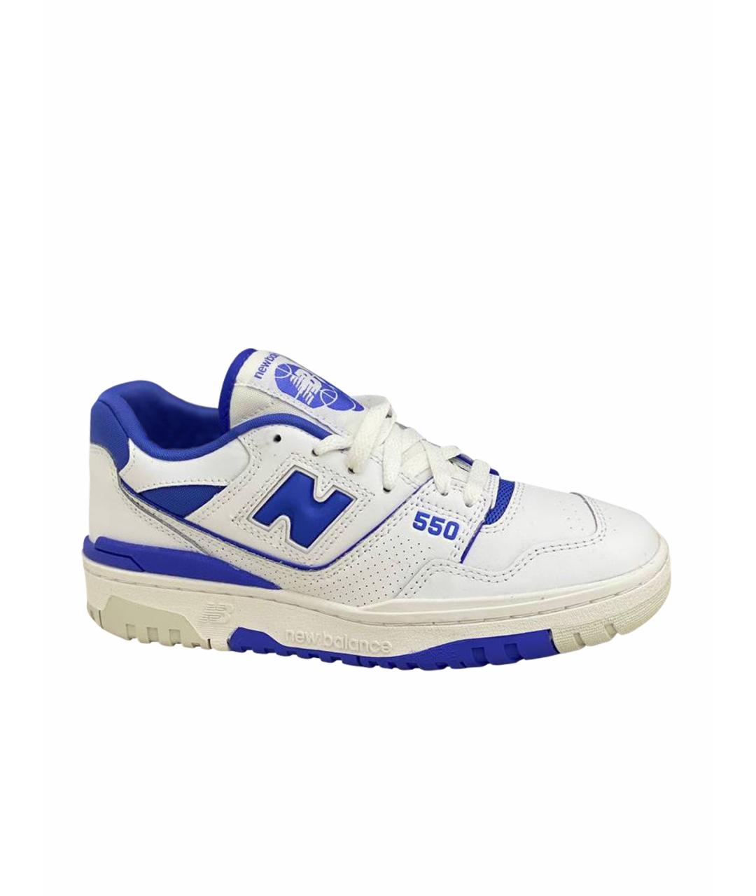 NEW BALANCE Белые кожаные кроссовки, фото 1