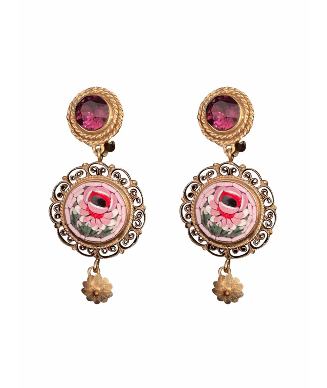 DOLCE&GABBANA Золотые клипсы, фото 1