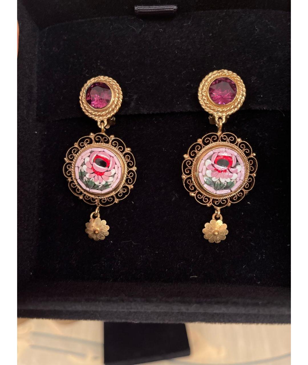 DOLCE&GABBANA Золотые клипсы, фото 5