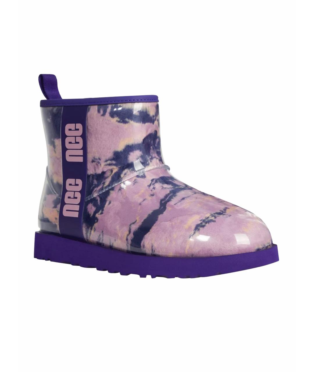 UGG AUSTRALIA Фиолетовые резиновые ботинки, фото 1
