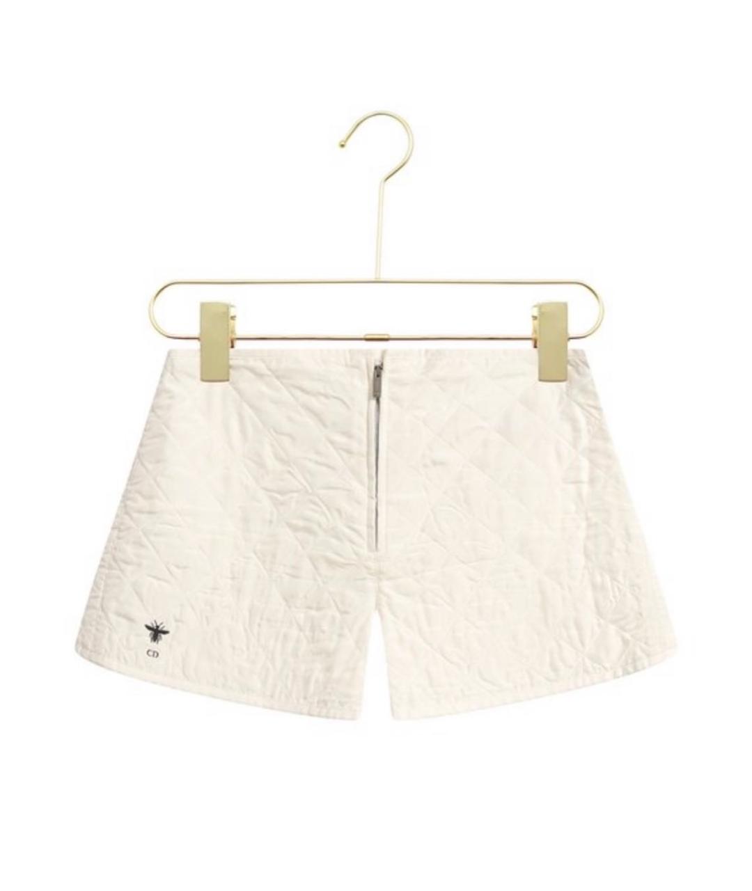 CHRISTIAN DIOR Белые шелковые шорты, фото 5