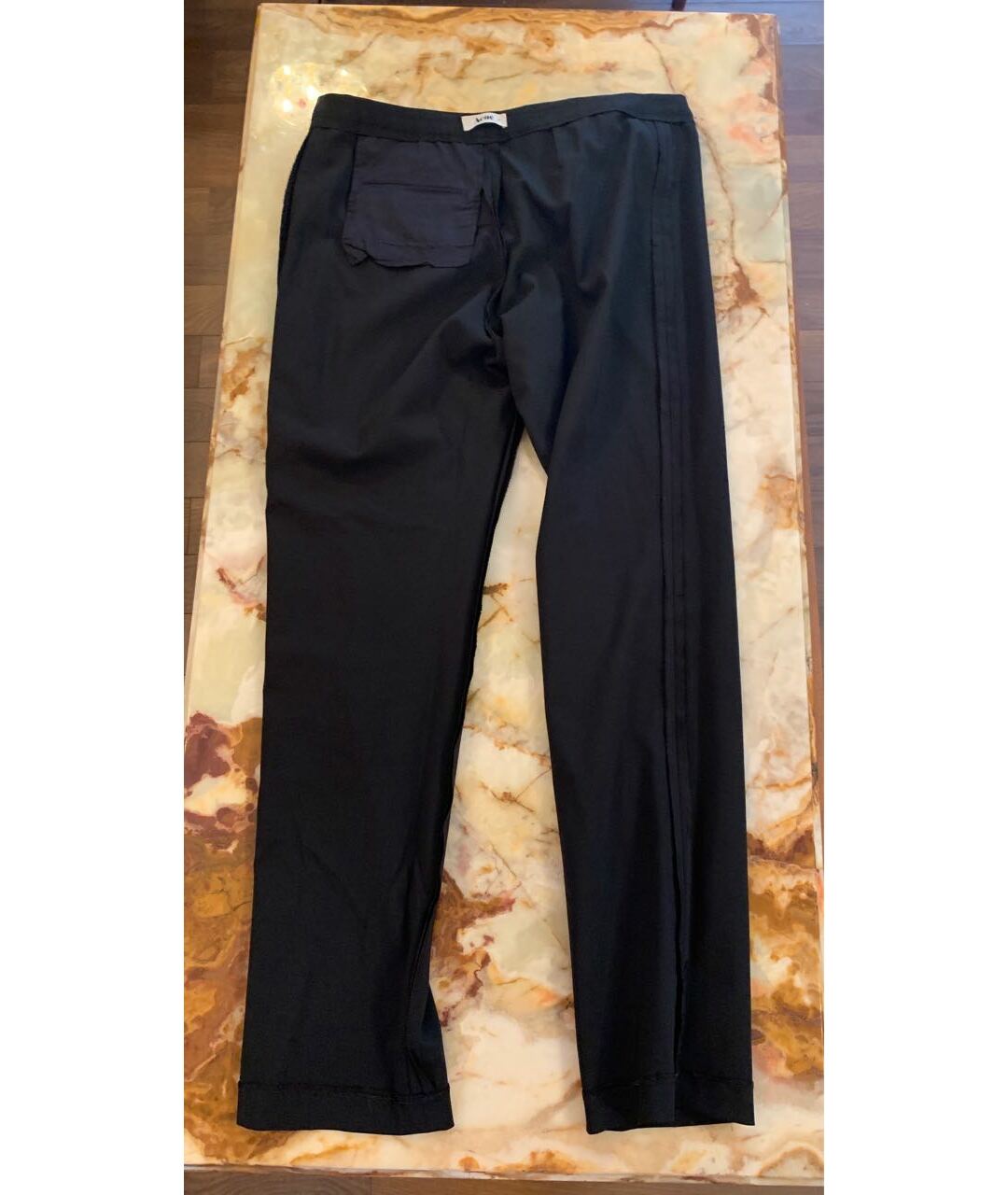 ACNE STUDIOS Черные шерстяные прямые брюки, фото 3