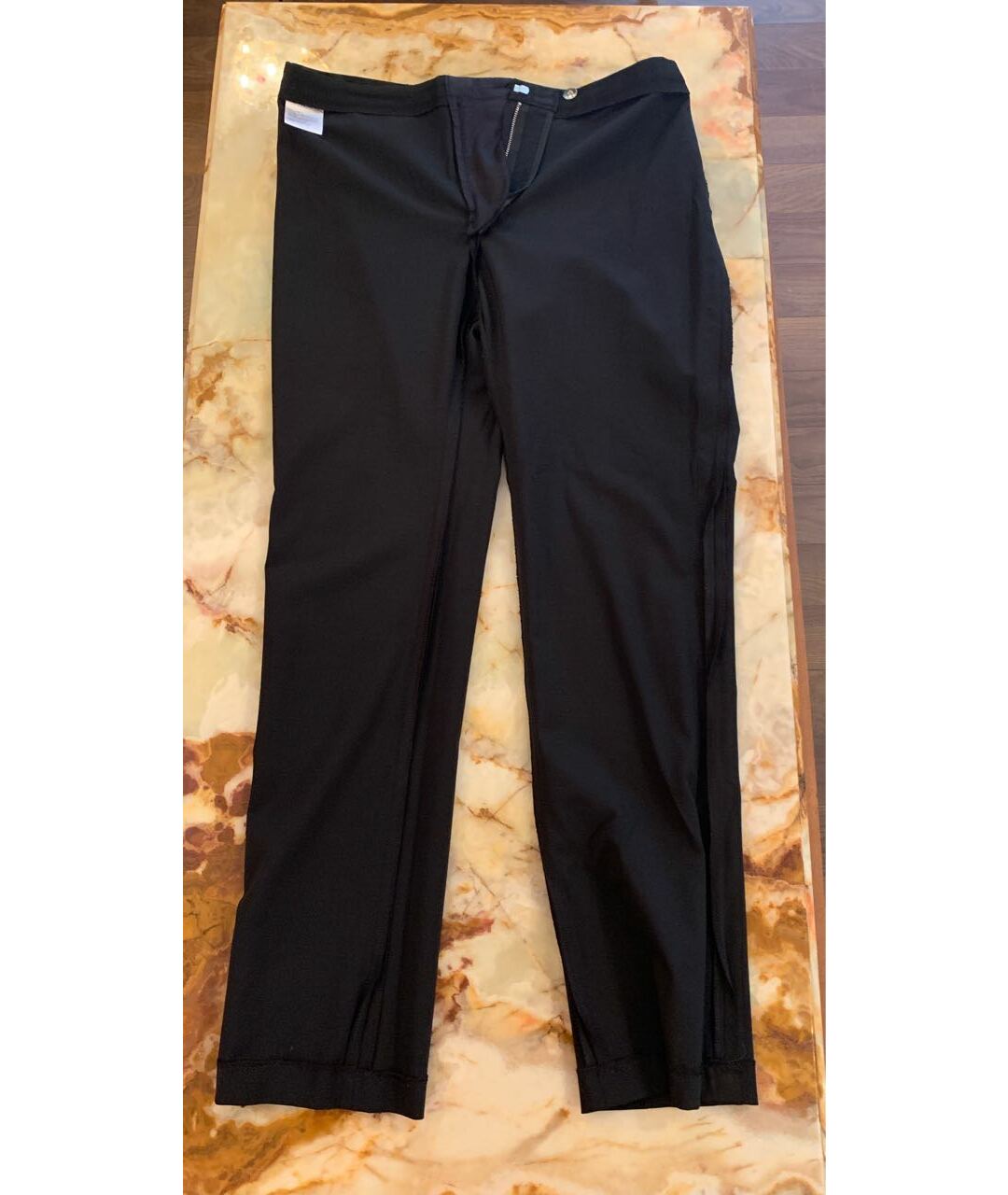 ACNE STUDIOS Черные шерстяные прямые брюки, фото 4