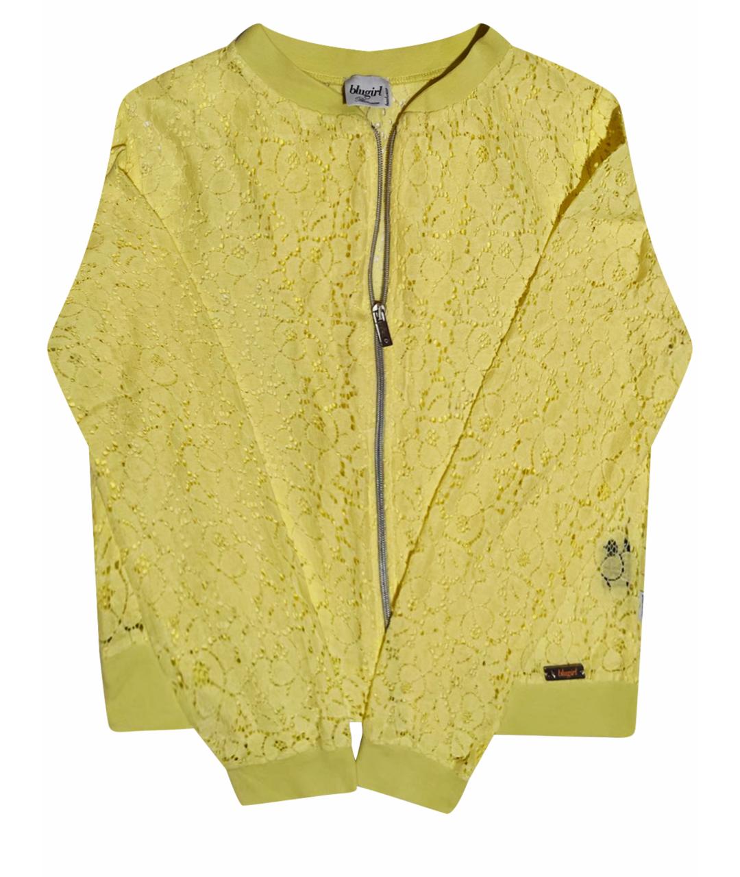BLUGIRL Желтая кружевная спортивная куртка, фото 1