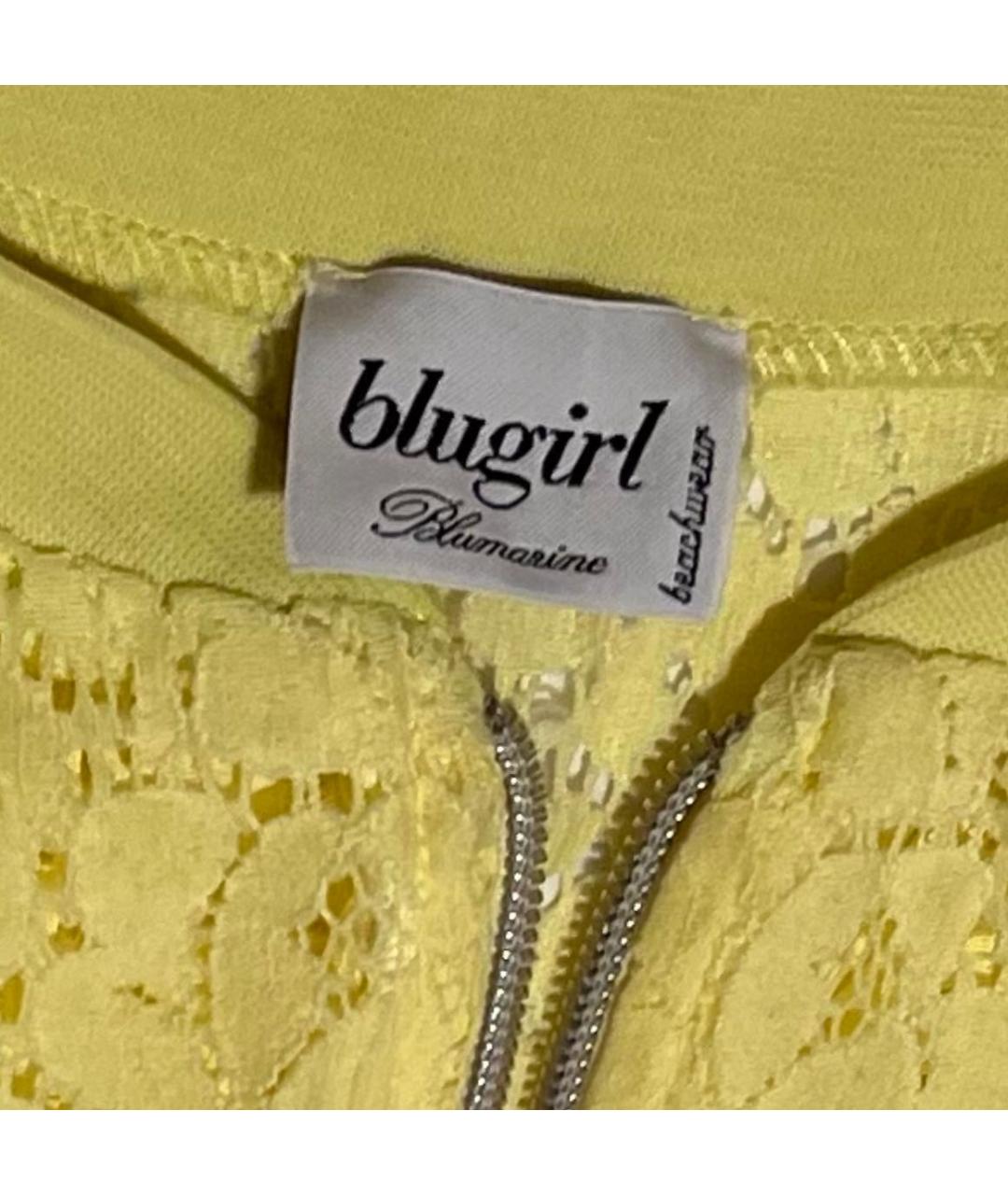 BLUGIRL Желтая кружевная спортивная куртка, фото 3
