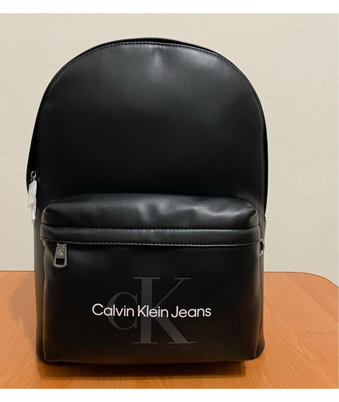 CALVIN KLEIN Черный синтетический рюкзак, фото 2