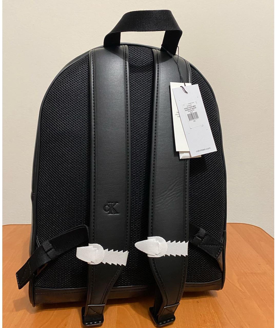 CALVIN KLEIN Черный синтетический рюкзак, фото 5