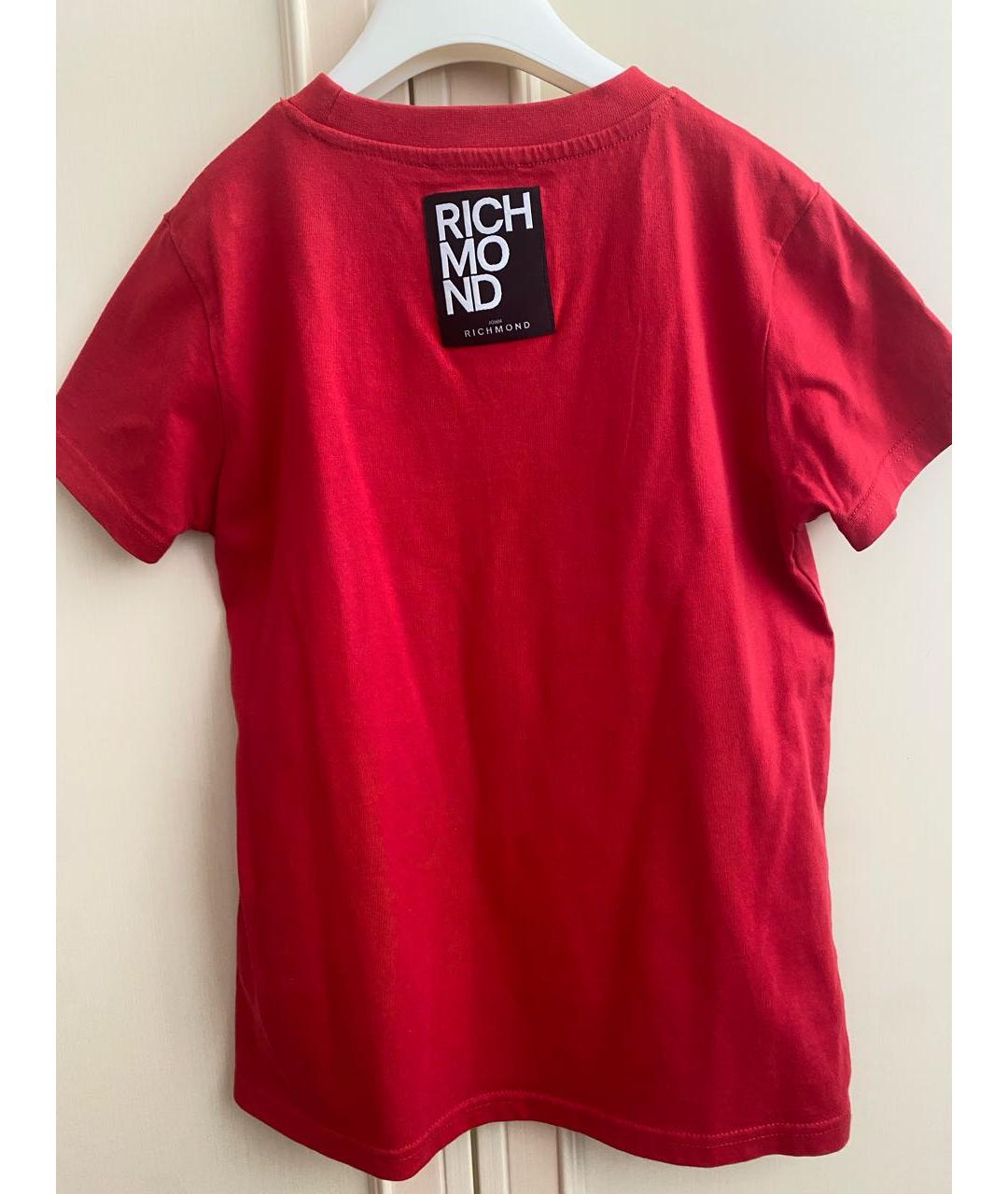 JOHN RICHMOND JUNIOR Красный хлопковый детская футболка / топ, фото 2