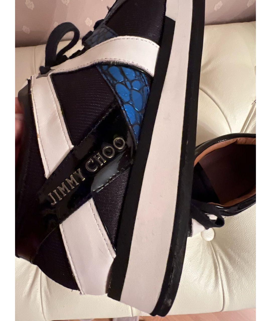 JIMMY CHOO Черные текстильные кроссовки, фото 5