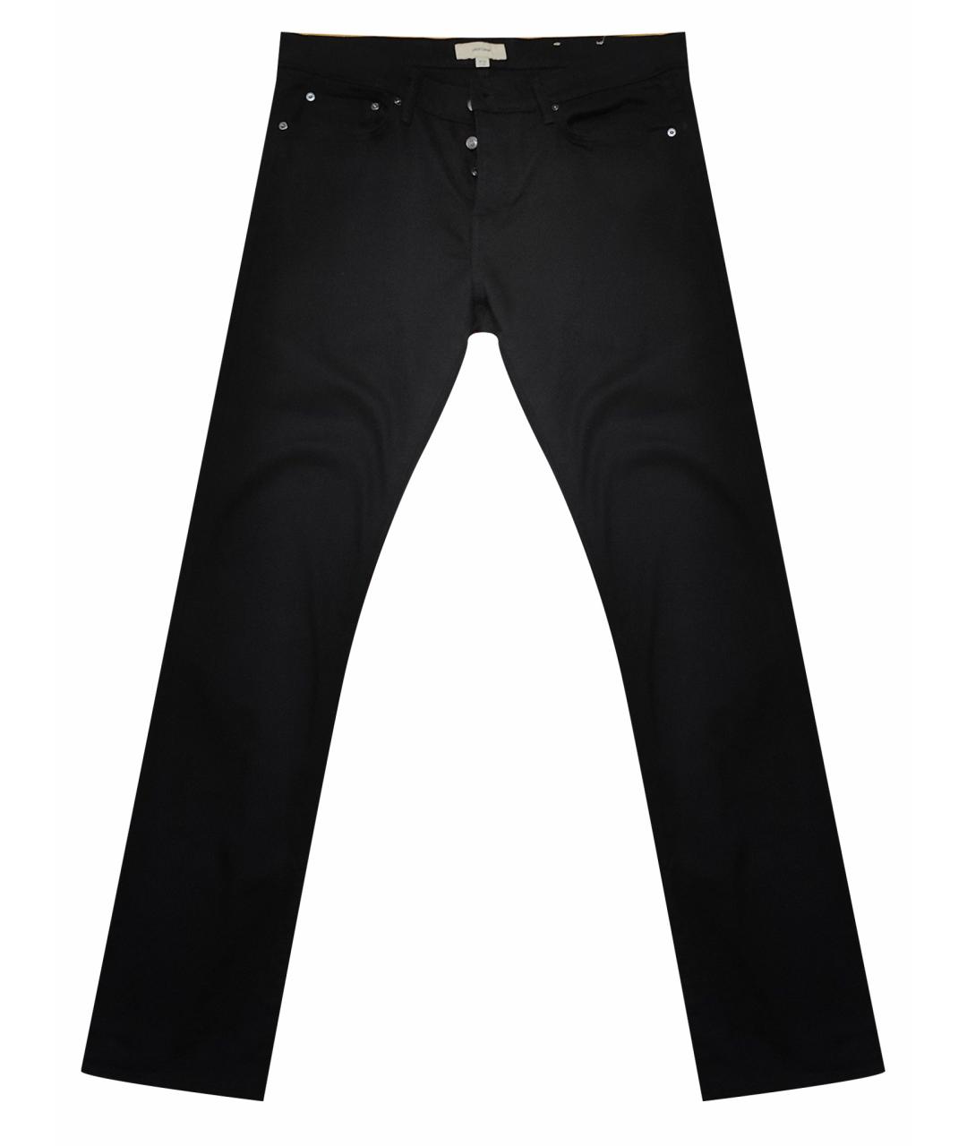 BURBERRY Черные хлопко-эластановые джинсы скинни, фото 1