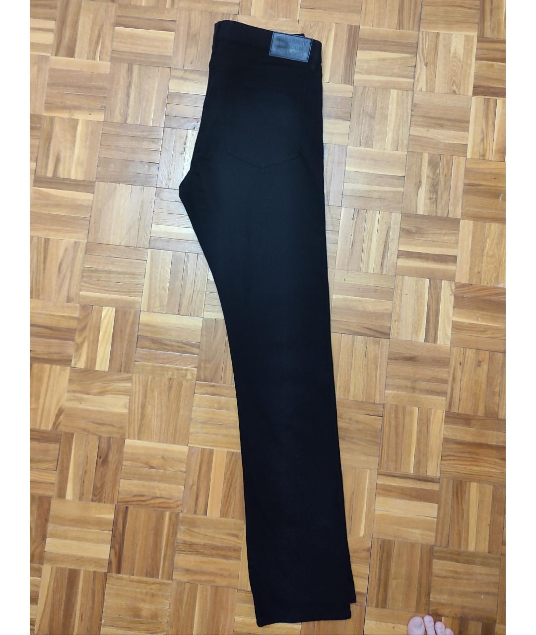 BURBERRY Черные хлопко-эластановые джинсы скинни, фото 2