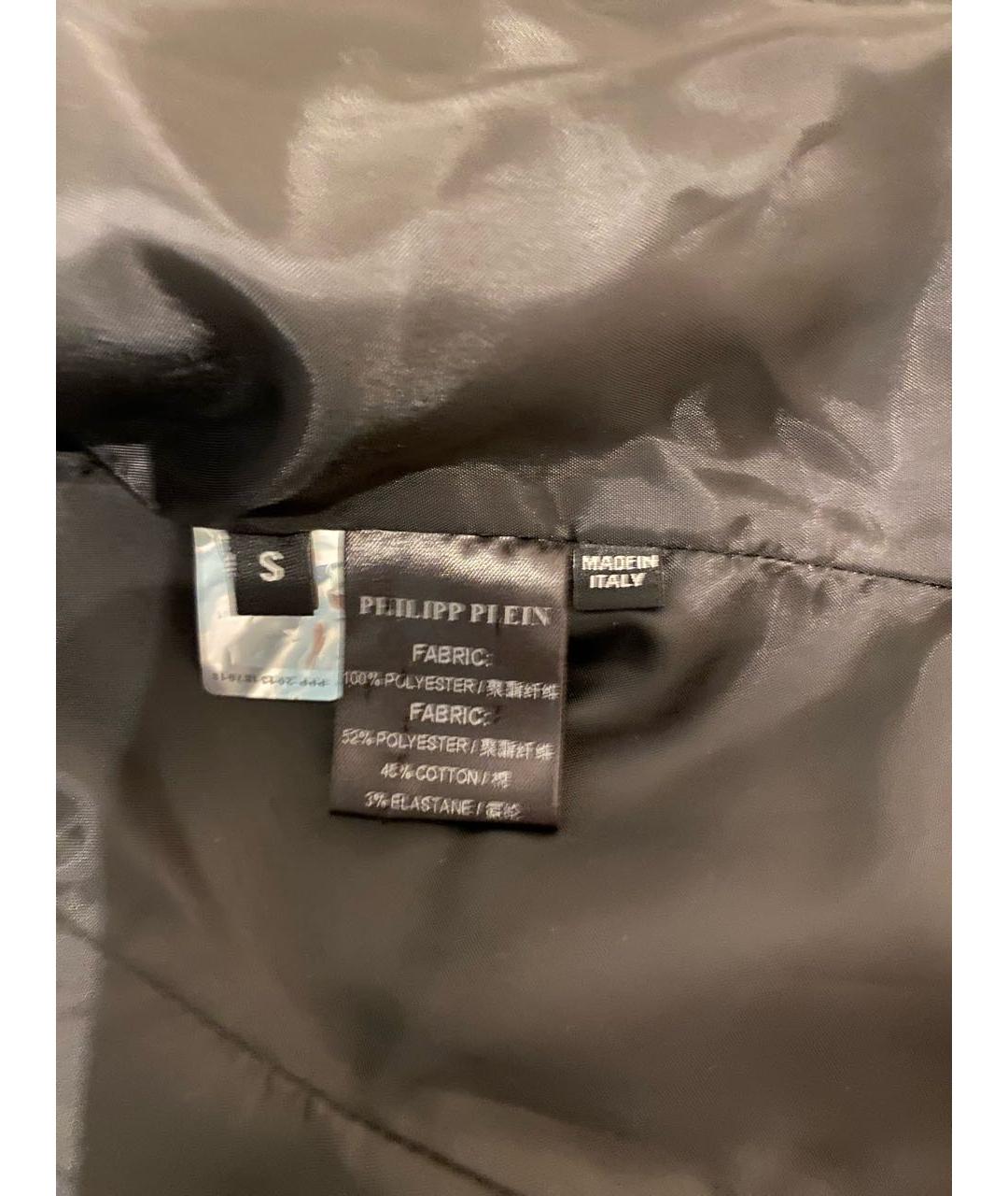 PHILIPP PLEIN Черный хлопковый жакет/пиджак, фото 4