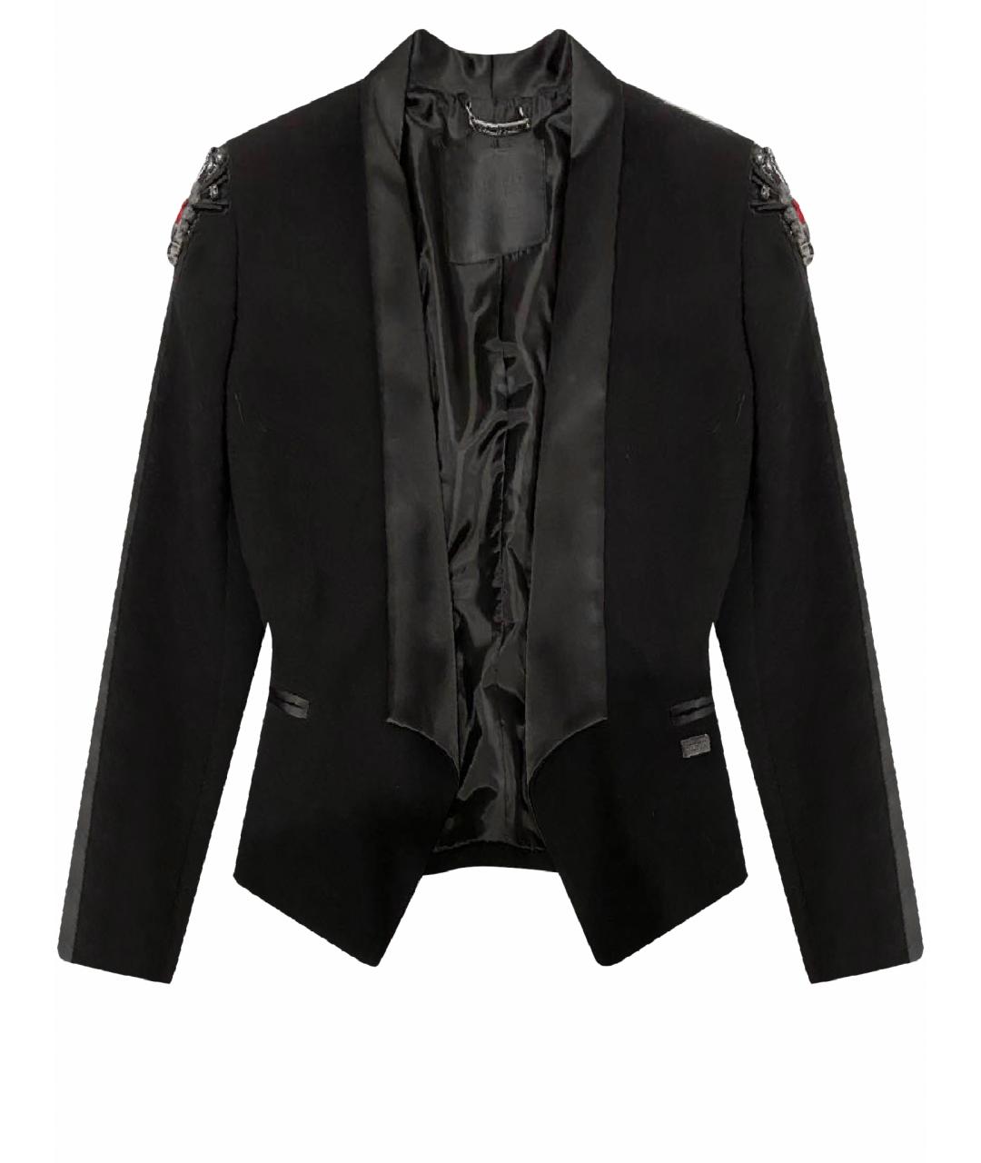 PHILIPP PLEIN Черный хлопковый жакет/пиджак, фото 1