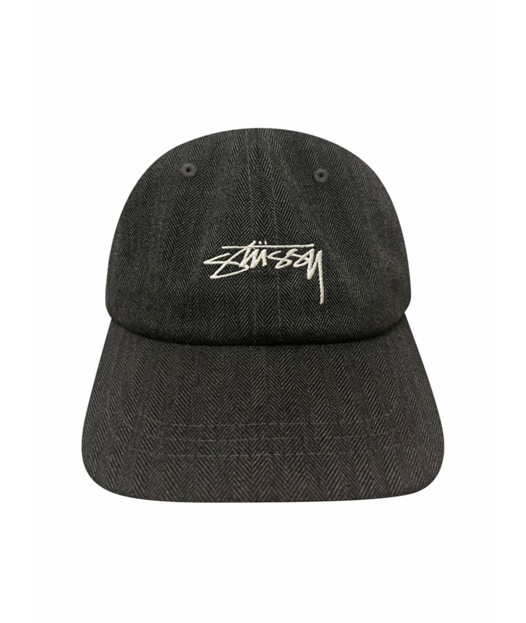 STUSSY Антрацитовая синтетическая кепка/бейсболка, фото 1