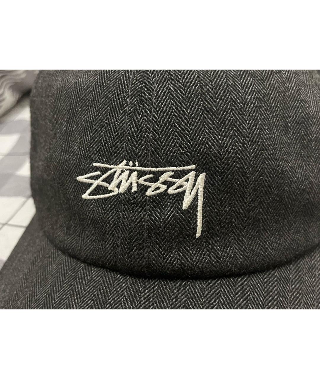 STUSSY Антрацитовая синтетическая кепка/бейсболка, фото 4