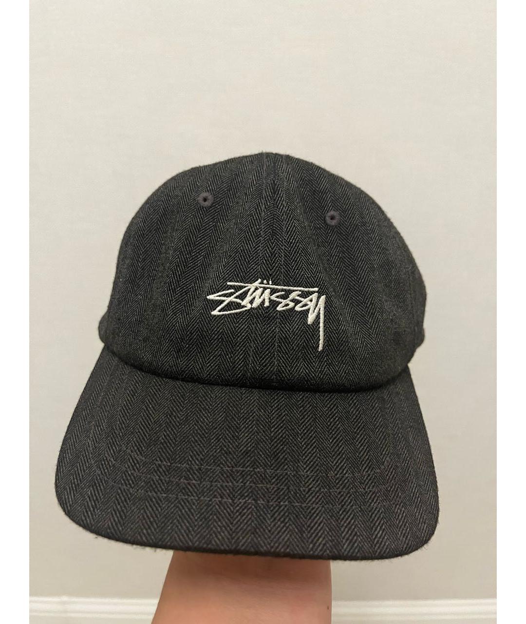 STUSSY Антрацитовая синтетическая кепка/бейсболка, фото 8