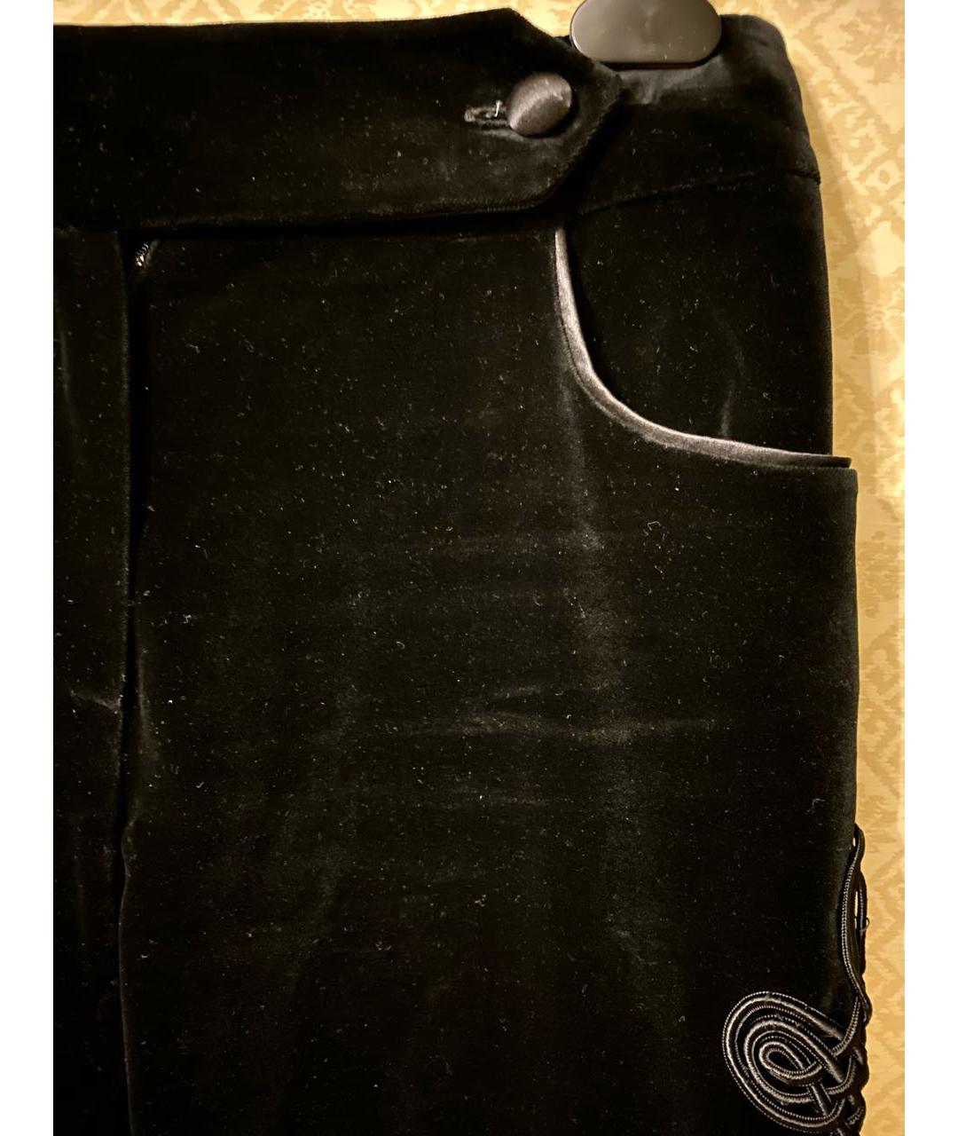 JEAN LOUIS SCHERRER Черные бархатные капри, фото 3