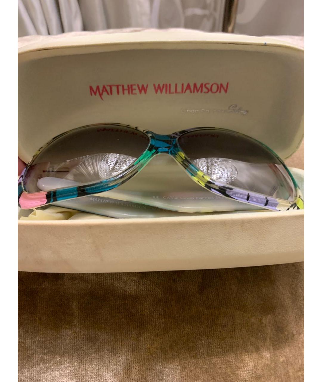 MATTHEW WILLIAMSON Мульти пластиковые солнцезащитные очки, фото 3
