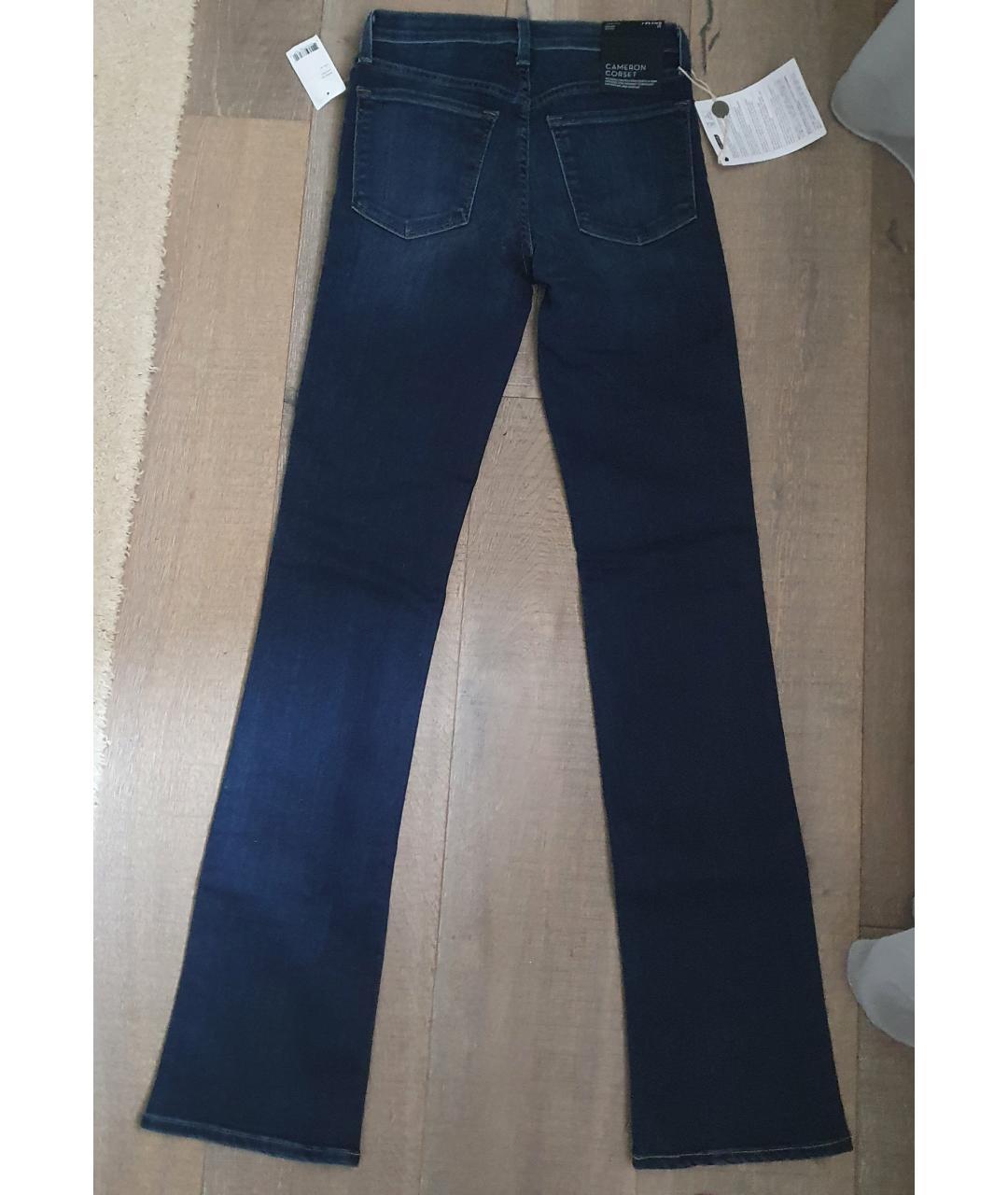 JBRAND Синие хлопко-полиэстеровые прямые джинсы, фото 2