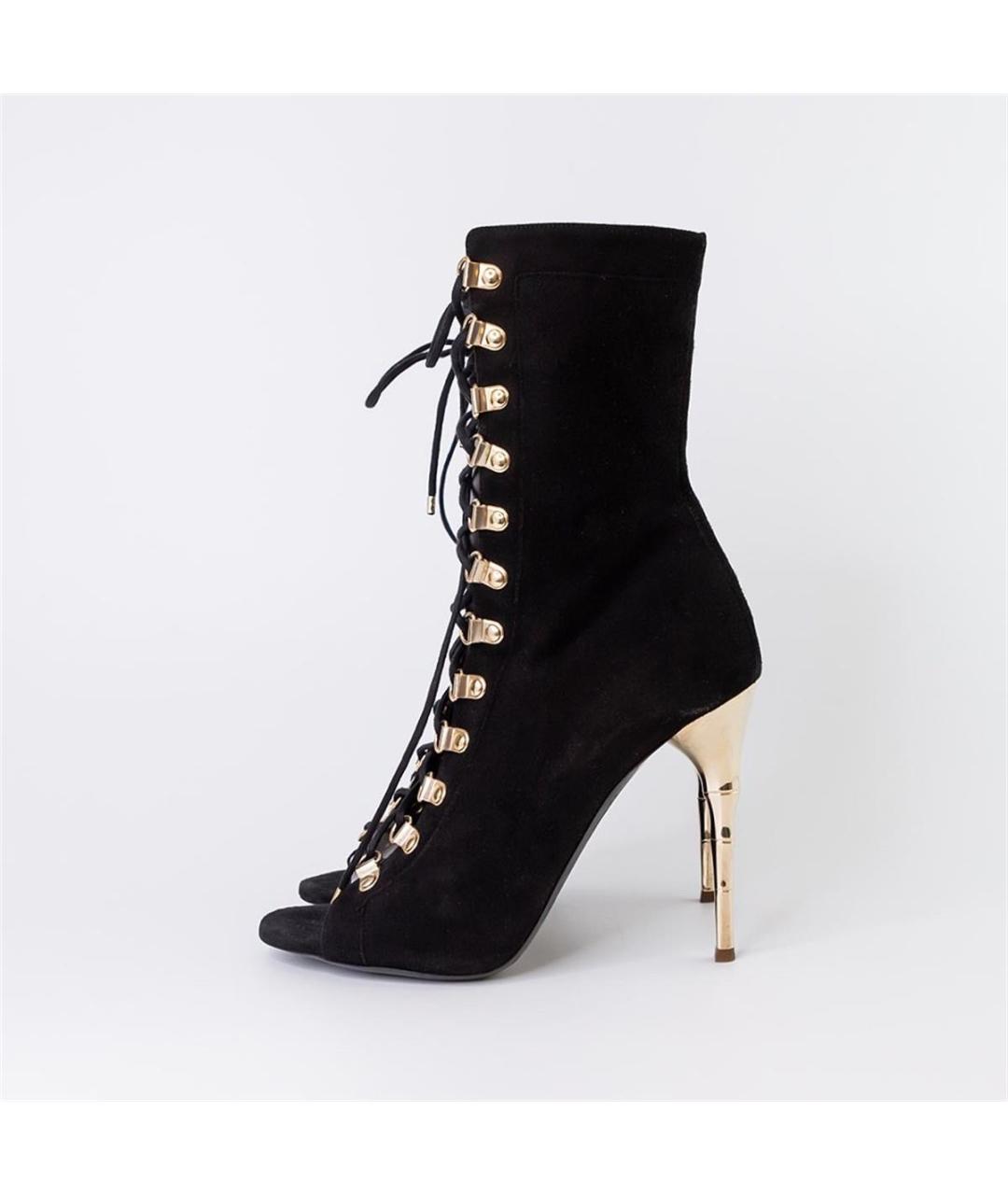 BALMAIN Черные ботильоны, фото 5