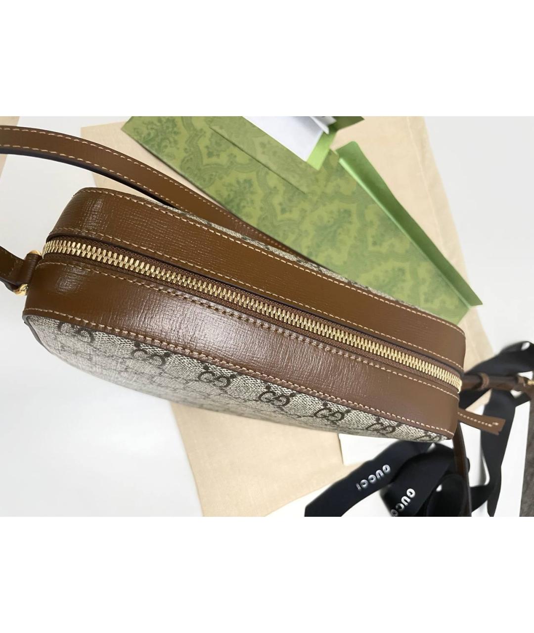 GUCCI Хаки сумка через плечо, фото 2