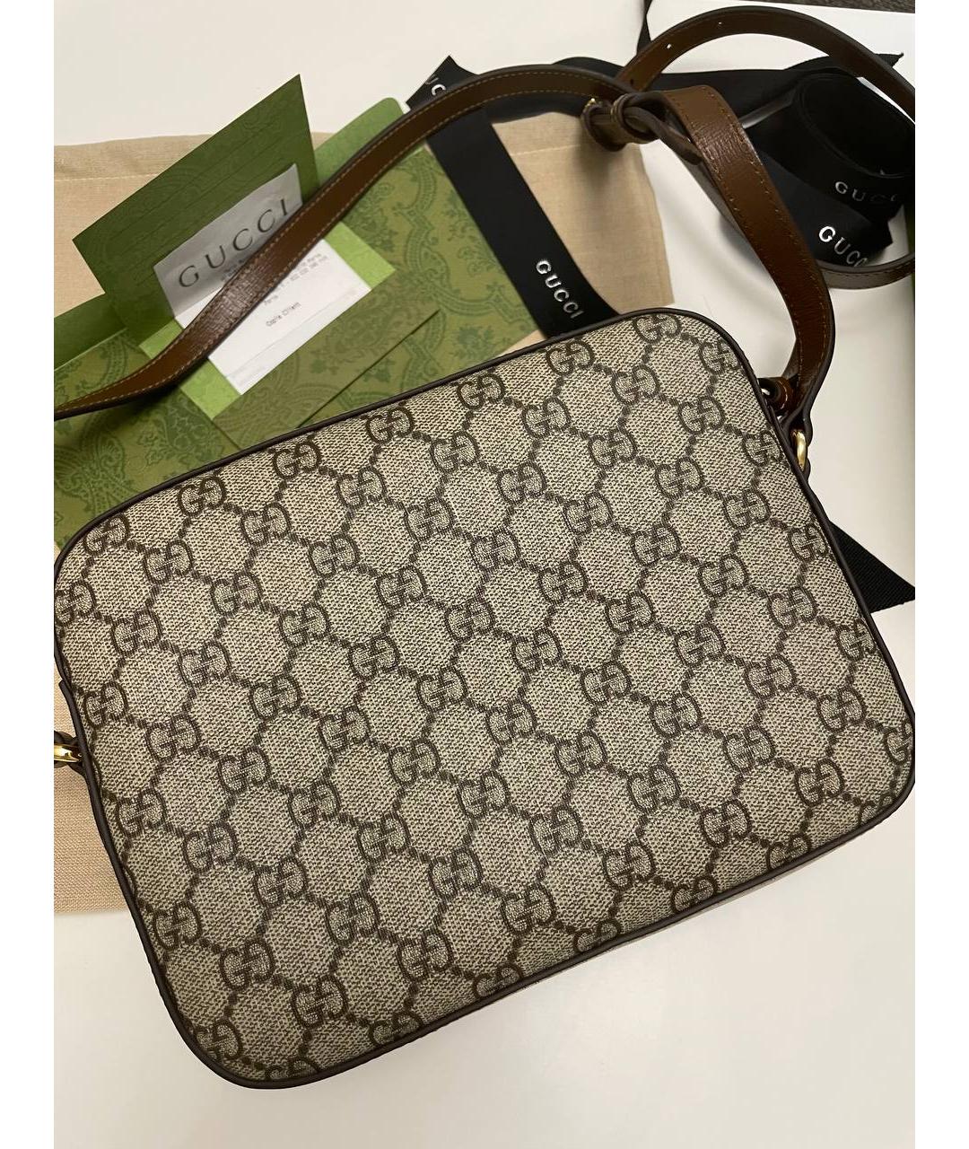 GUCCI Хаки сумка через плечо, фото 3