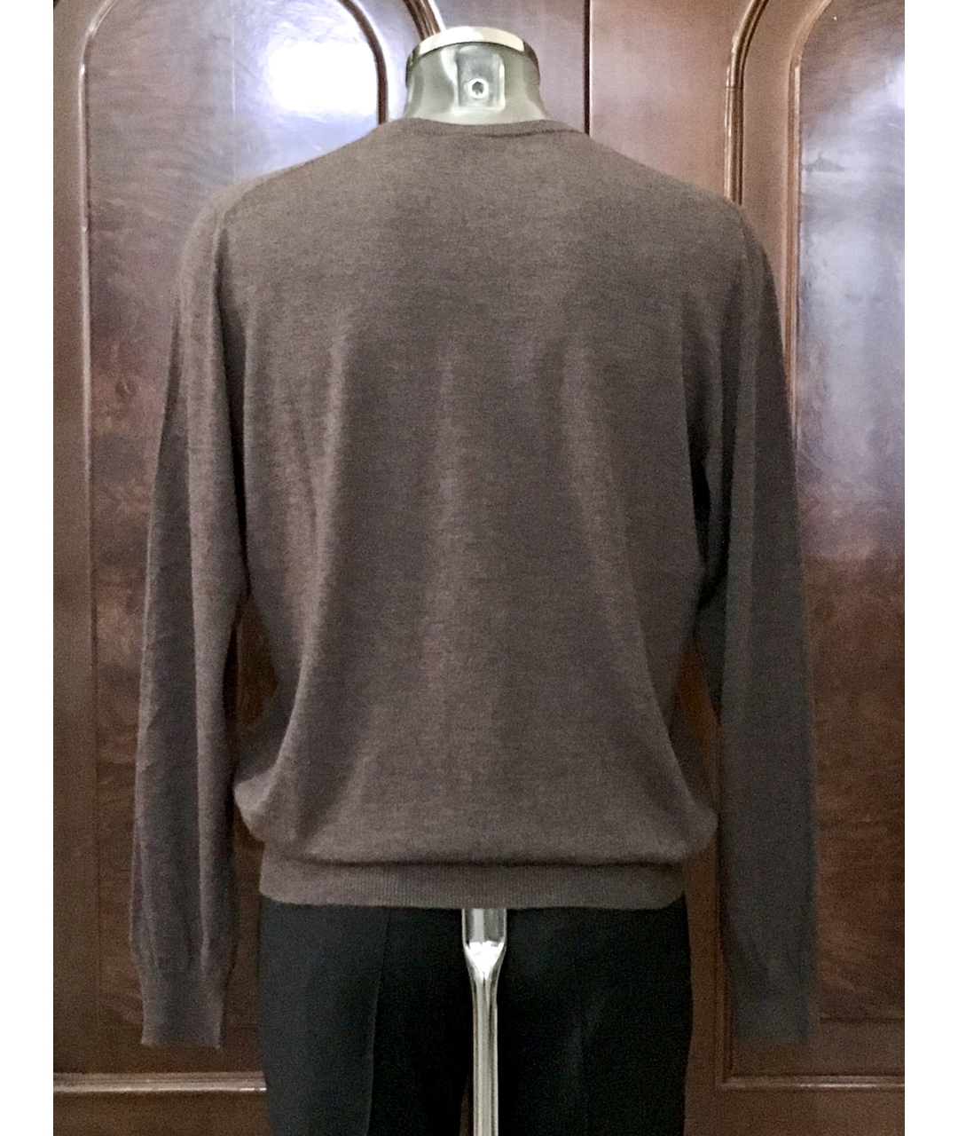 BILANCIONI Коричневый кашемировый джемпер / свитер, фото 3
