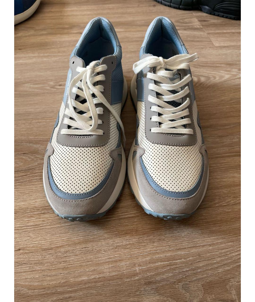 MICHAEL KORS Голубые низкие кроссовки / кеды из искусственной кожи, фото 2