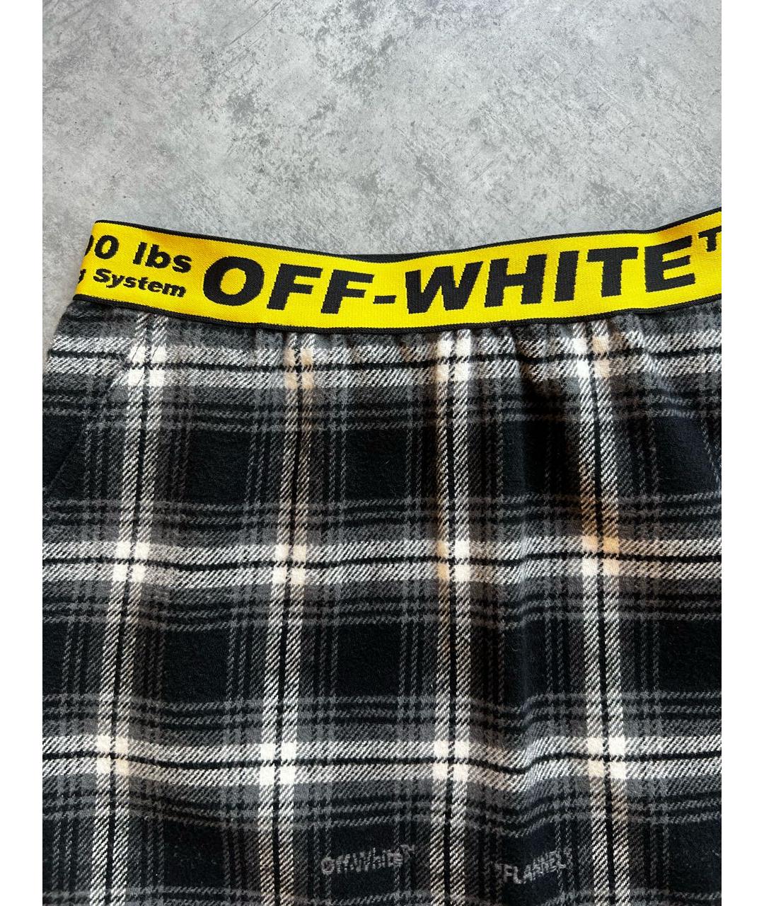OFF-WHITE Серая хлопковая юбка, фото 6