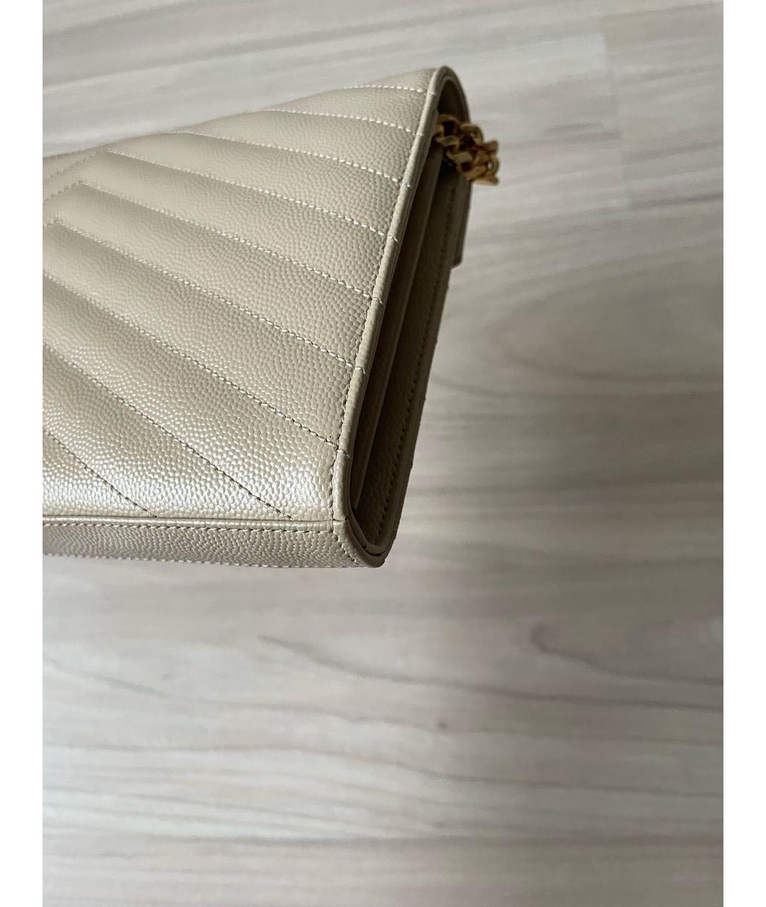 SAINT LAURENT Кожаная сумка через плечо, фото 4