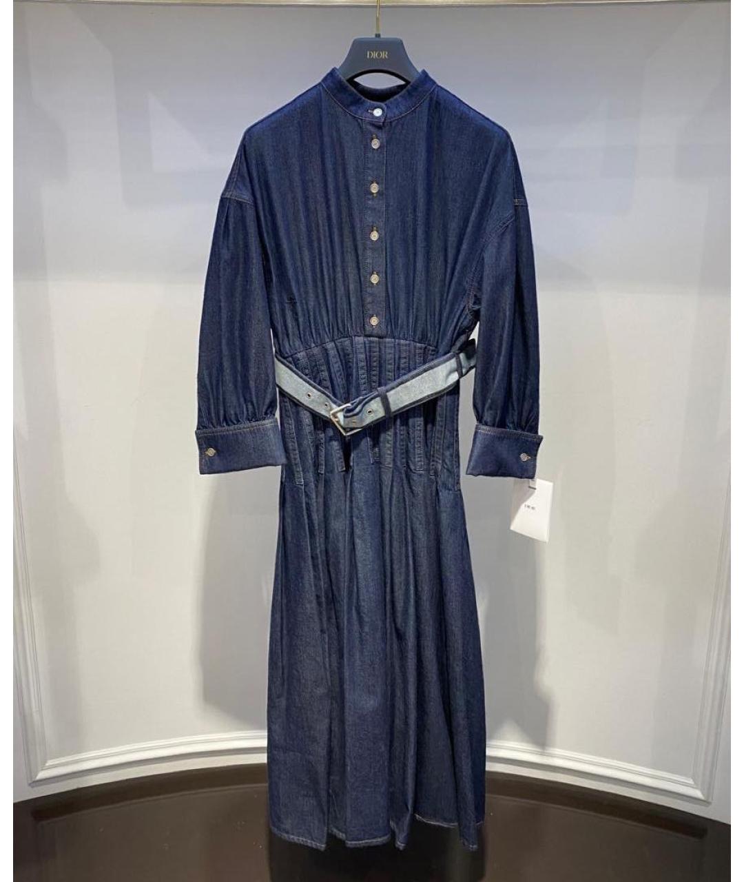 CHRISTIAN DIOR Темно-синее повседневное платье, фото 3