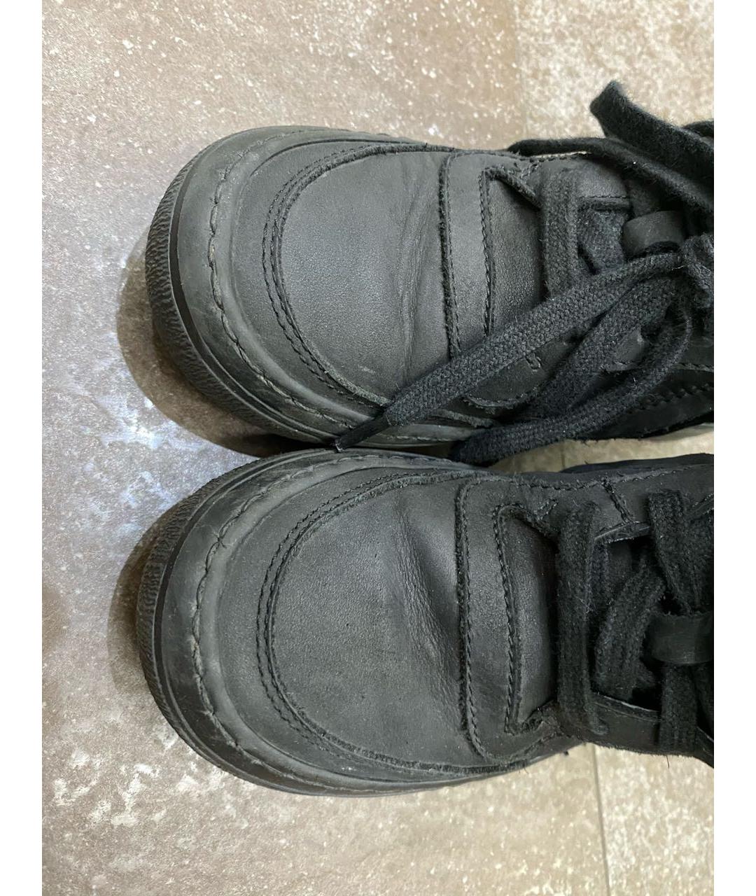 PHILIPP PLEIN JUNIOR Черные кожаные ботинки, фото 4