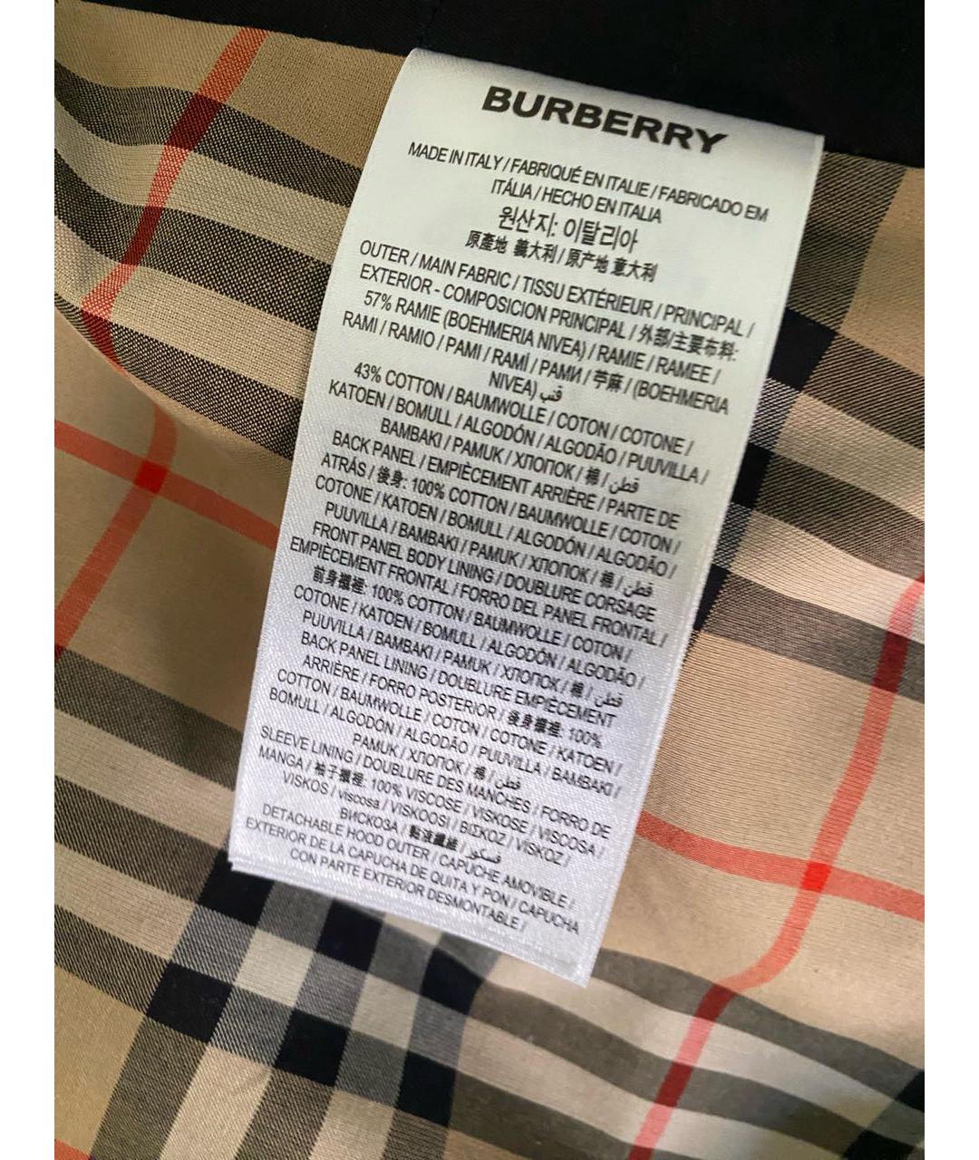 BURBERRY Черная куртка, фото 6