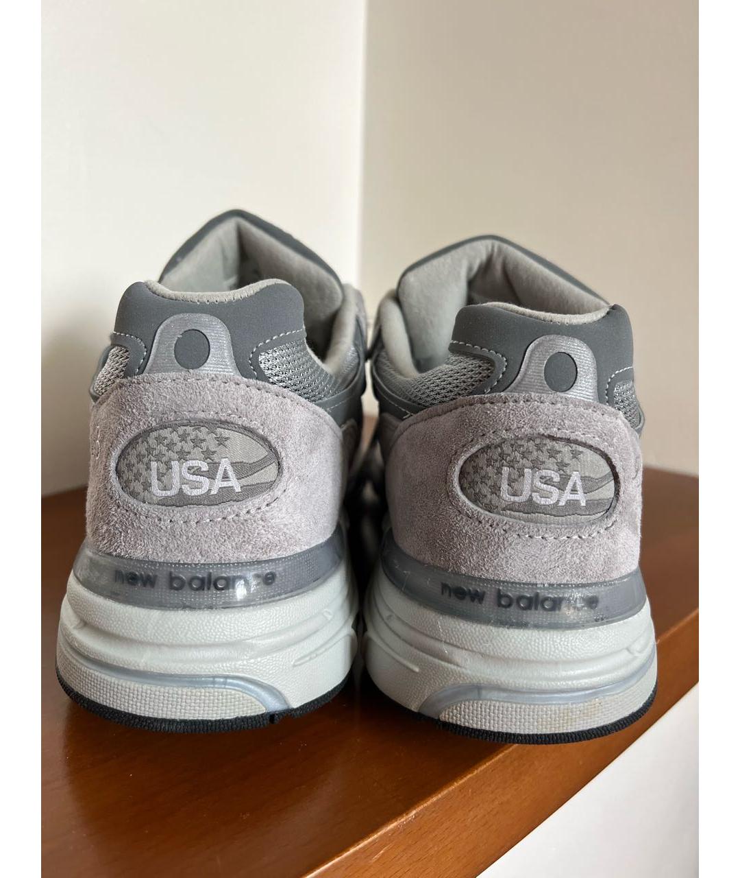 NEW BALANCE Серые замшевые низкие кроссовки / кеды, фото 4