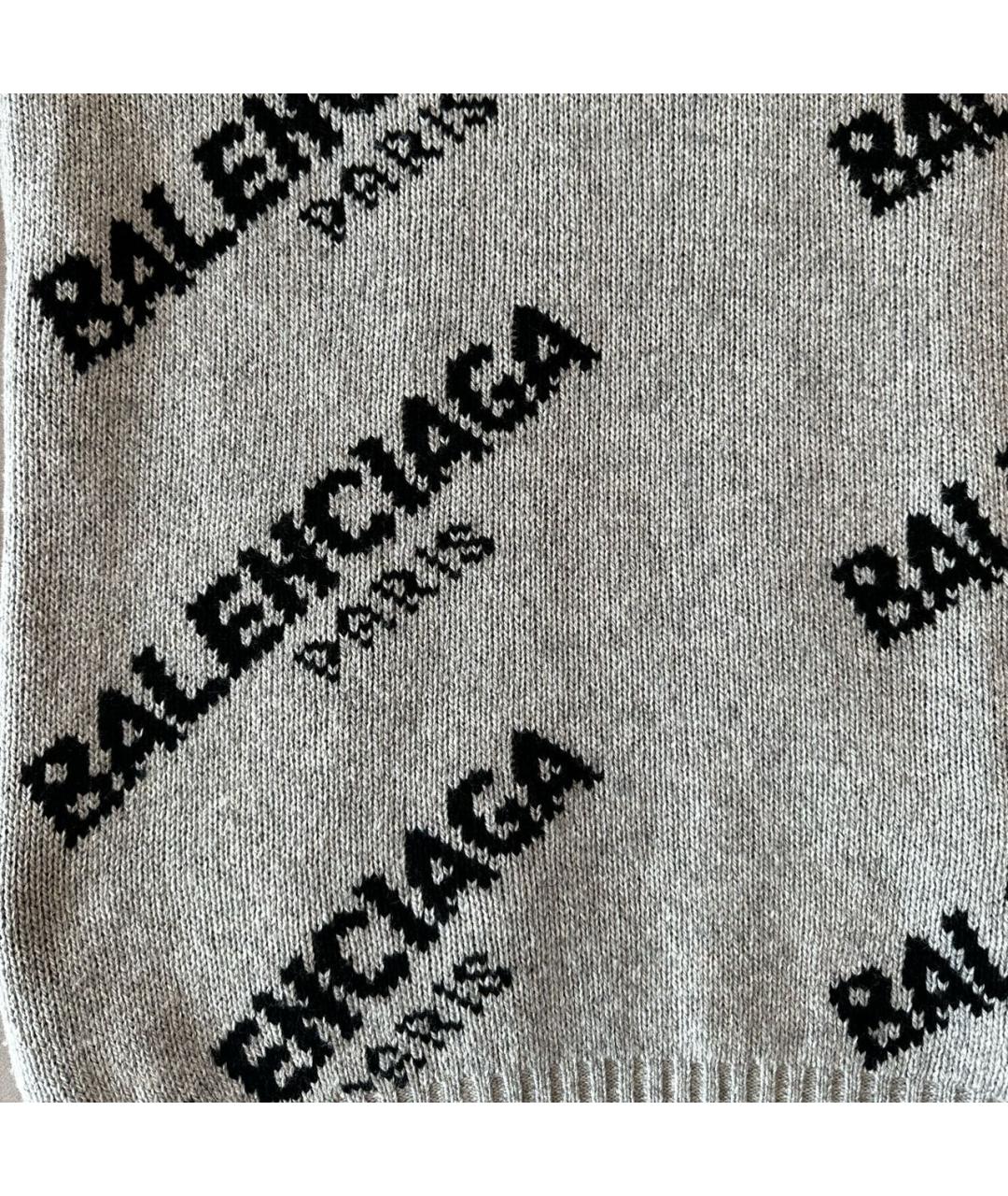 BALENCIAGA Серый шерстяной джемпер / свитер, фото 4