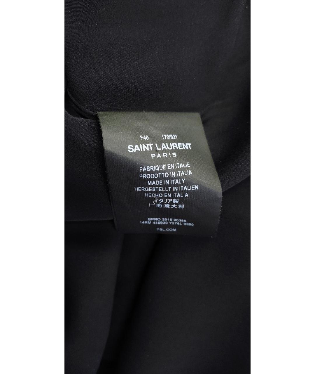 SAINT LAURENT Мульти шелковое повседневное платье, фото 9