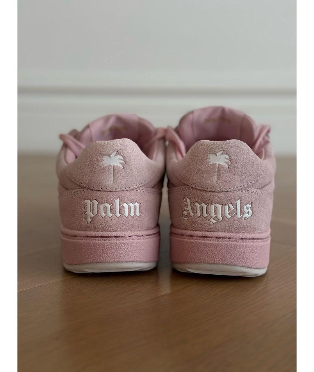 PALM ANGELS Розовые замшевые кеды, фото 4